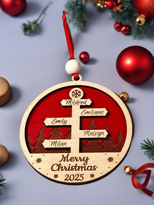 Personalized family Christmas Ornaments
