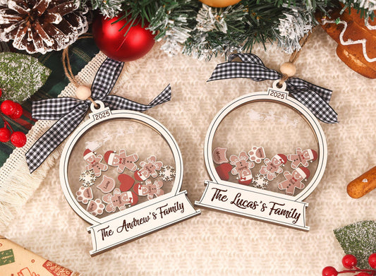 Personalized Gingerbread Family Christmas Ornament 2025: Custom Cookie Keepsake