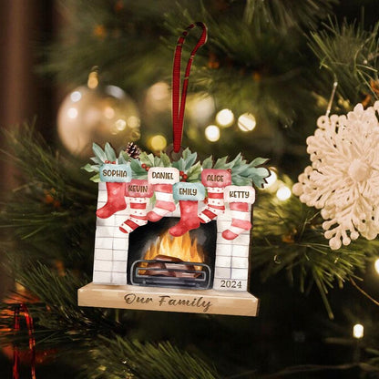 Family Christmas Tree Decor Holiday Keepsake Christmas Decor Custom Christmas Gift Personalized Family Christmas Ornament Holiday Gift