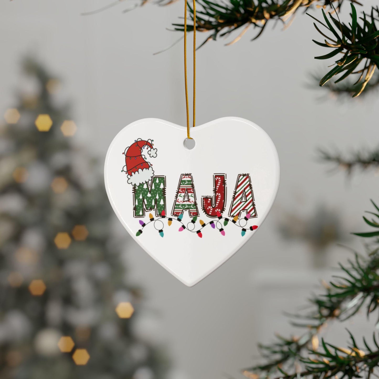 Personalized Name Ornament: Custom Christmas Decor