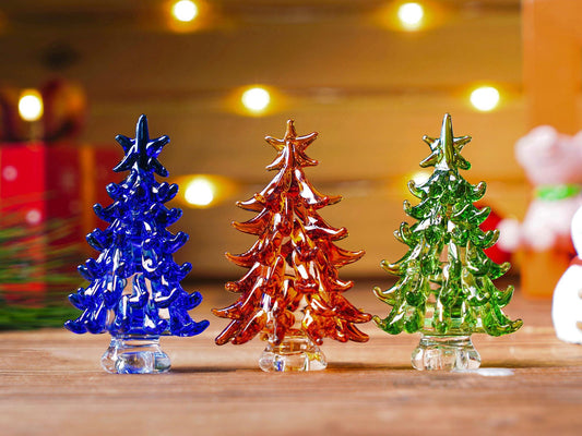 Handmade Stained Glass Christmas Tree Ornament, Holiday Decor