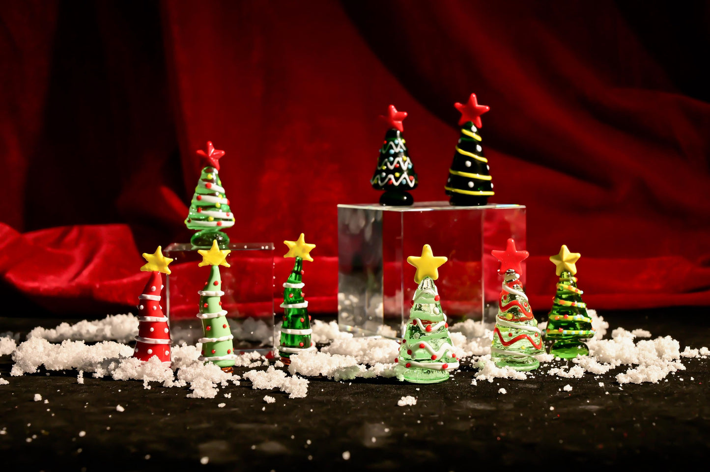 Gift for Mom,Handmade Stained Glass Christmas Tree, Mini Holiday Decor, Mother's Day Gift