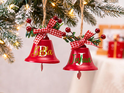 Personalized Christmas Jingle Bell, Custom Christmas Bell, Bell Ornament, Christmas Ornament, Christmas Decor, Christmas Gift, Holiday Decor