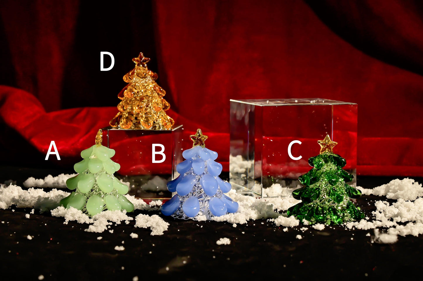 Gift for Mom, Handmade Stained Glass Christmas Tree, Miniature Tabletop Decor, Mother's Day Gift