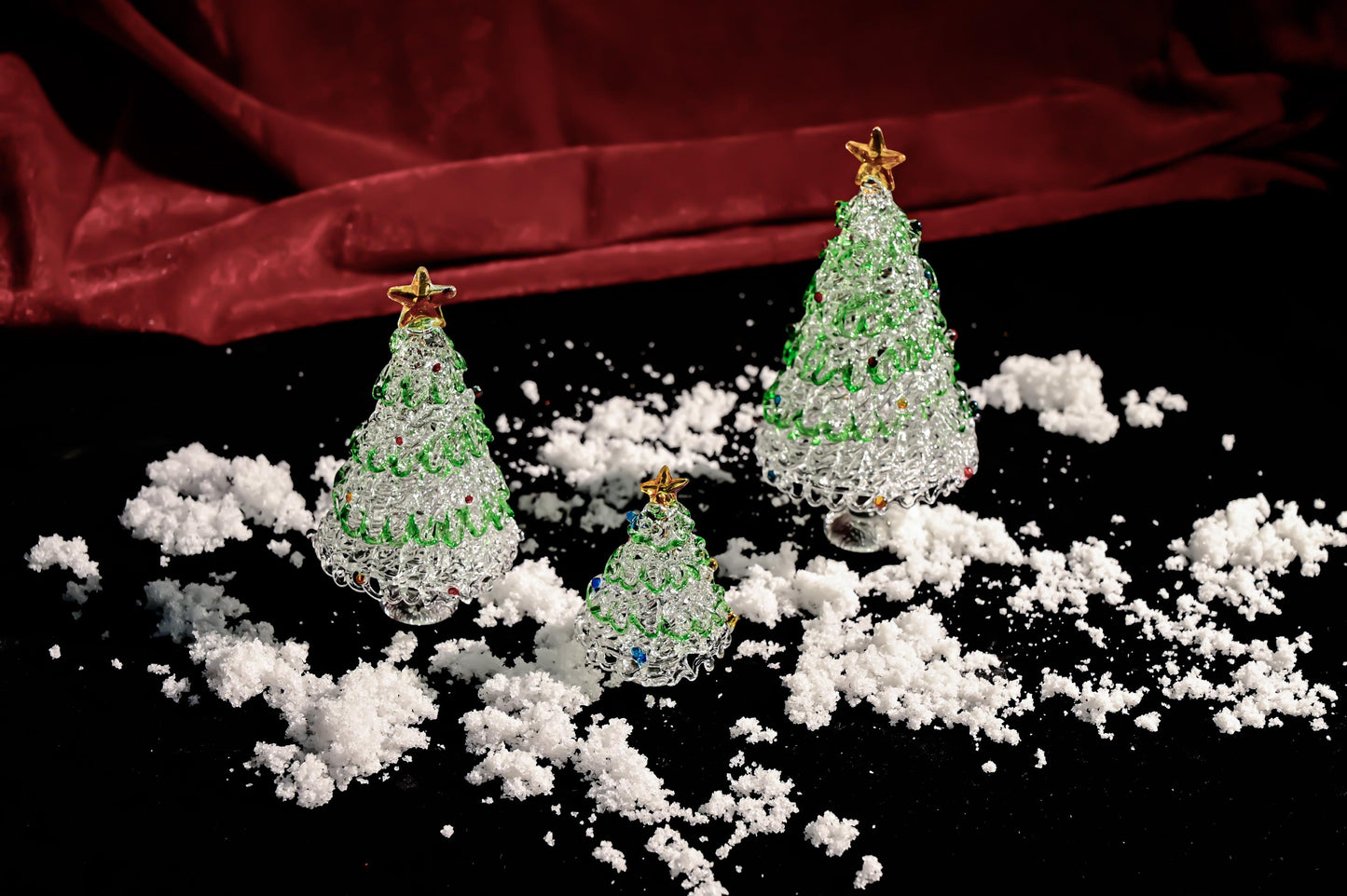 Handmade Stained Glass Christmas Tree, Miniature Holiday Decor