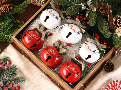 Personalized Christmas Tree Ornament, Custom 2025 Jingle Bell, Christmas Family Ornaments, Holiday Decor Gifts