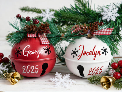Personalized Christmas Tree Ornament,Custom 2025 Jingle Bell,Christmas tree ornament ,bell ornament custom,Christmas Decor,Christmas Gift