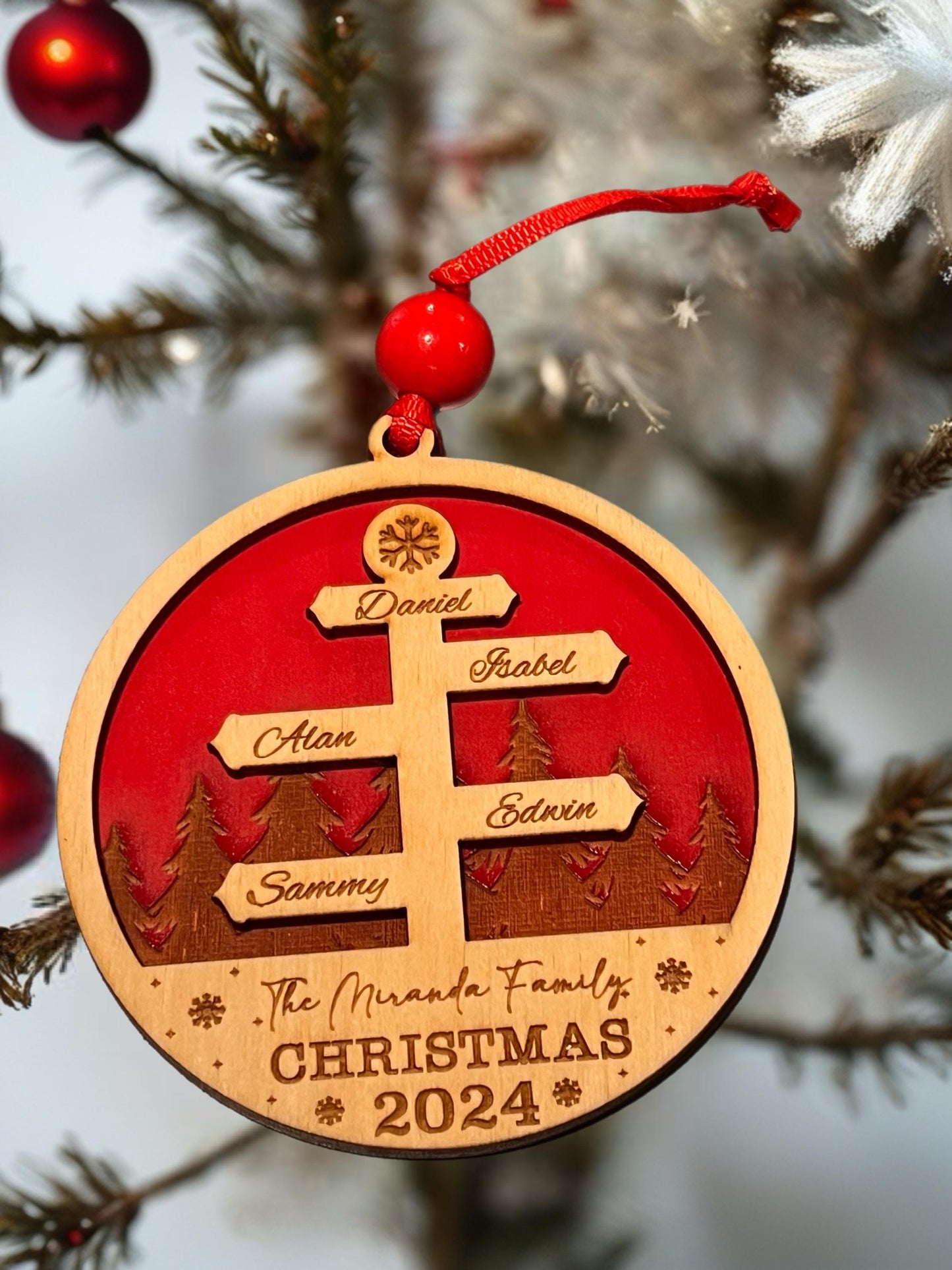 Personalized family Christmas Ornaments