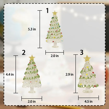 Handmade Stained Glass Christmas Tree, Illuminated Holiday Decor