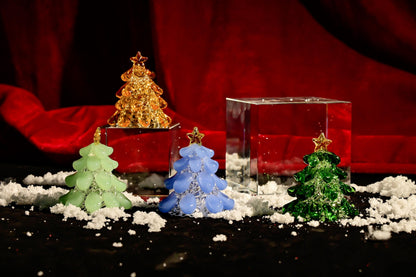 Gift for Mom, Handmade Stained Glass Christmas Tree, Miniature Tabletop Decor, Mother's Day Gift