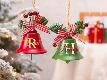 Personalized Christmas Jingle Bell, Custom Christmas Bell, Bell Ornament, Christmas Ornament, Christmas Decor, Christmas Gift, Holiday Decor