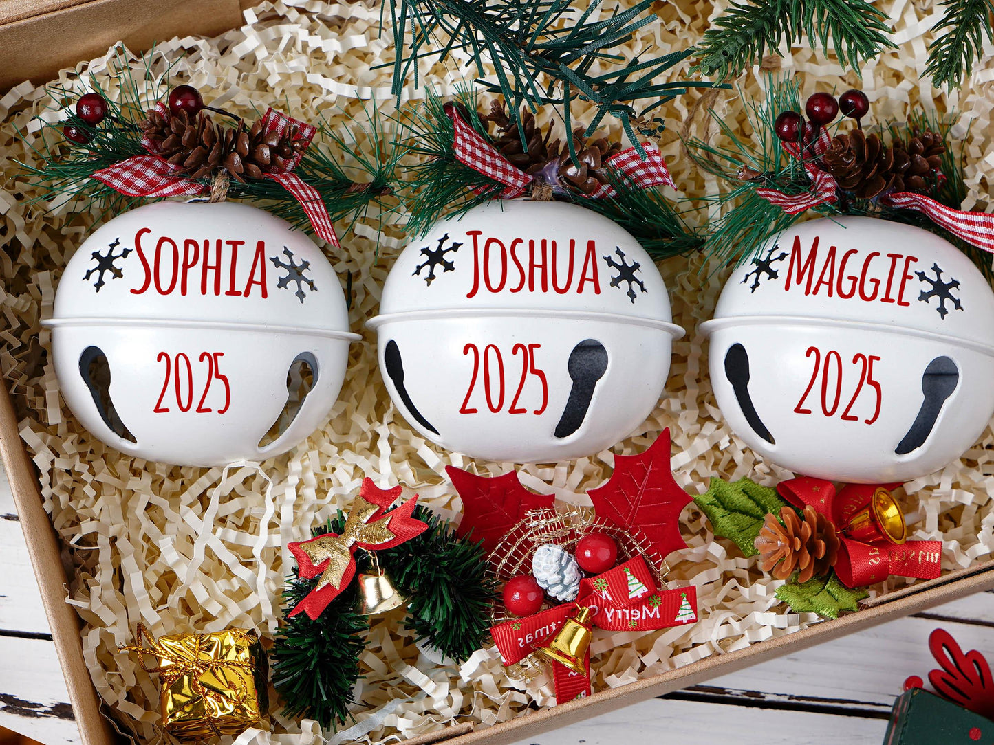 Personalized Christmas Tree Ornament,Custom 2025 Jingle Bell,Christmas tree ornament ,bell ornament custom,Christmas Decor,Christmas Gift