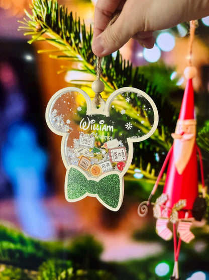 Personalized Baby's First Christmas Ornament 2025, Baby Stats Keepsake