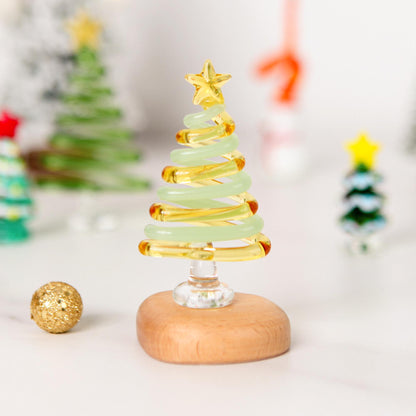 Handmade Stained 2D Flat Glass Christmas Tree–Mini Christmas Tree,Unique Holiday Decor,Christmas Lamp,Personalized Christmas Gift for Kids
