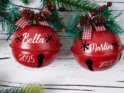 Personalized Christmas Tree Ornament,Custom 2025 Jingle Bell,Christmas tree ornament ,bell ornament custom,Christmas Decor,Christmas Gift