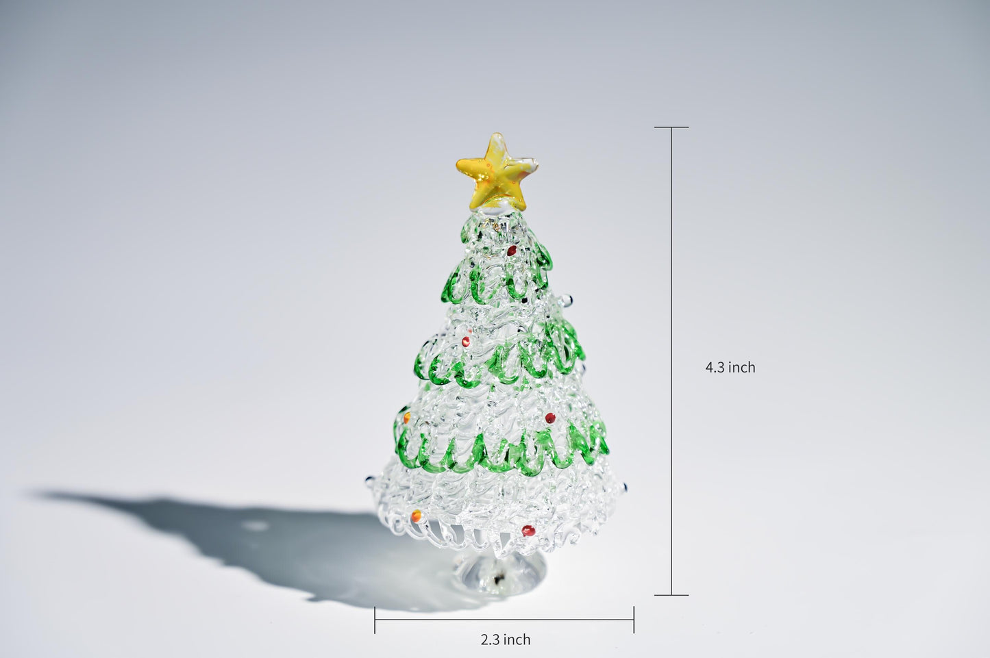 Handmade Stained Glass Christmas Tree, Miniature Holiday Decor