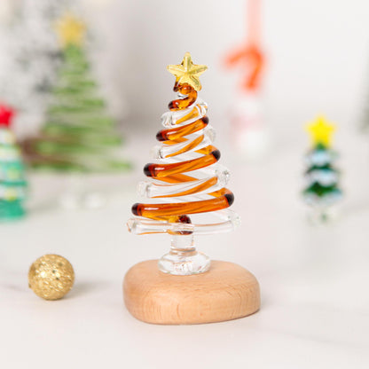 Handmade Stained 2D Flat Glass Christmas Tree–Mini Christmas Tree,Unique Holiday Decor,Christmas Lamp,Personalized Christmas Gift for Kids
