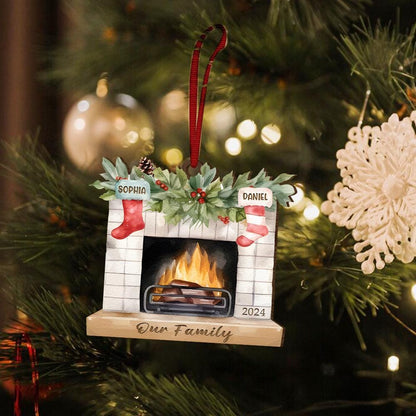 Family Christmas Tree Decor Holiday Keepsake Christmas Decor Custom Christmas Gift Personalized Family Christmas Ornament Holiday Gift