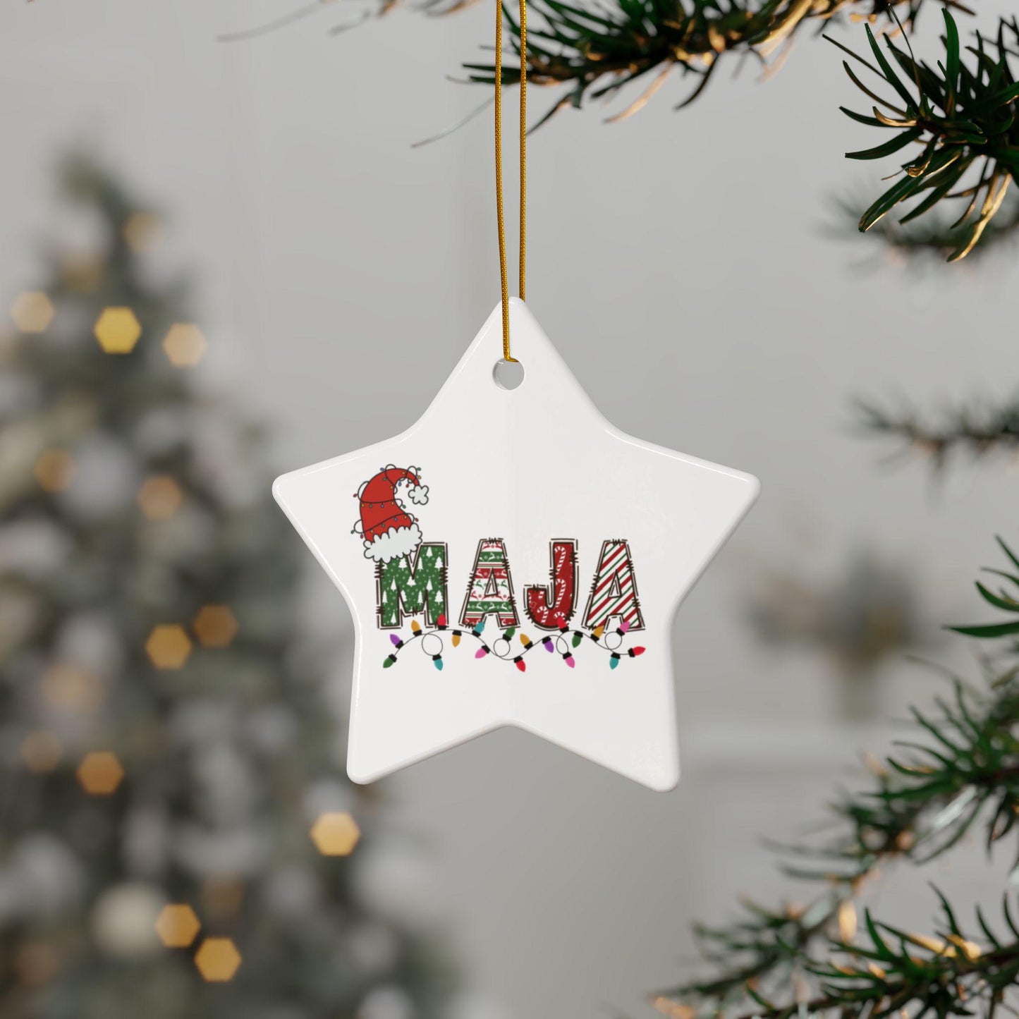 Personalized Name Ornament: Custom Christmas Decor