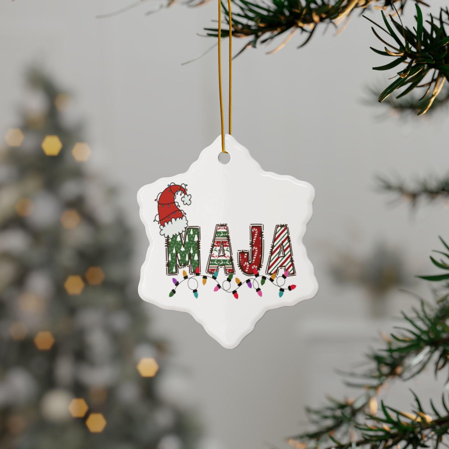 Personalized Name Ornament: Custom Christmas Decor