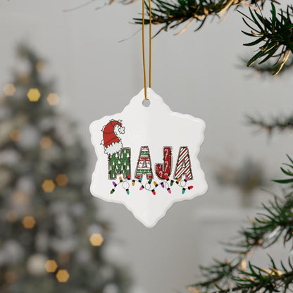 Personalized Name Ornament: Custom Christmas Decor