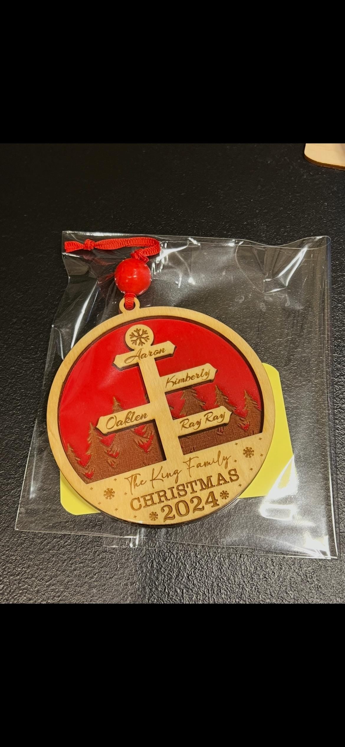 Personalized family Christmas Ornaments
