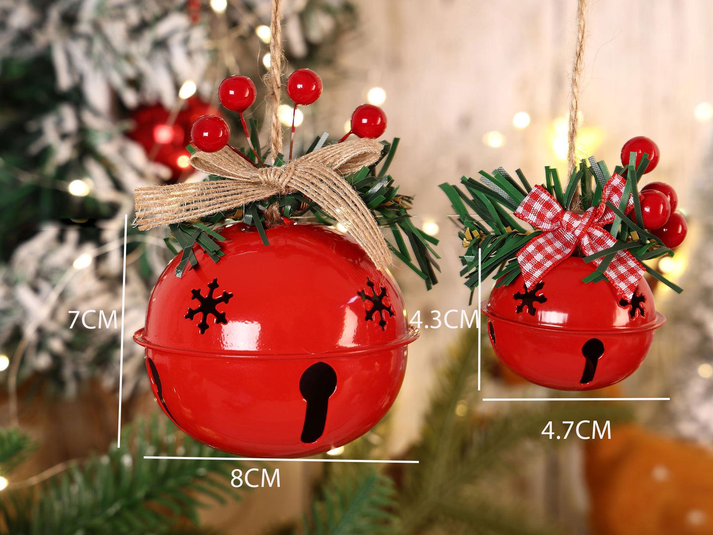 Personalized Christmas Bell Ornament, Custom Holiday Decor