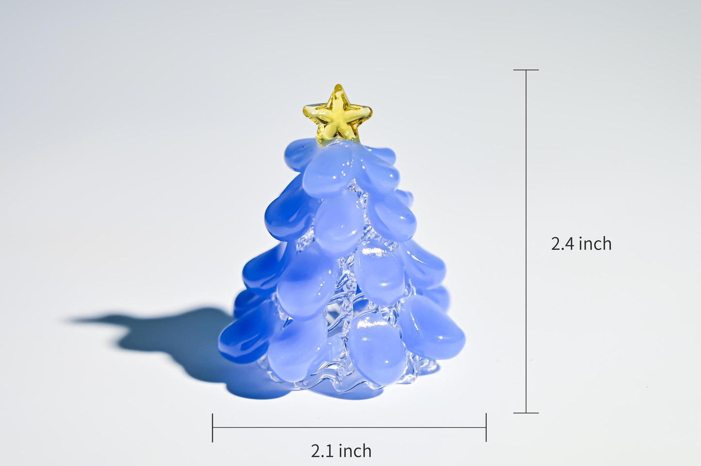 Gift for Mom, Handmade Stained Glass Christmas Tree, Miniature Tabletop Decor, Mother's Day Gift