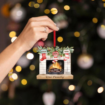 Family Christmas Tree Decor Holiday Keepsake Christmas Decor Custom Christmas Gift Personalized Family Christmas Ornament Holiday Gift
