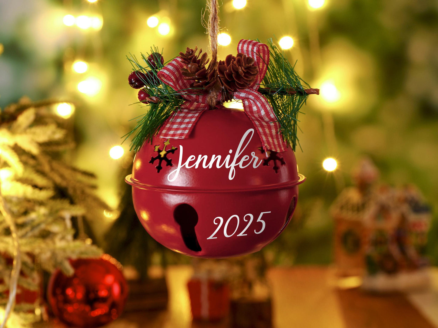 Personalized Christmas Tree Ornament,Custom 2025 Jingle Bell,Christmas tree ornament ,bell ornament custom,Christmas Decor,Christmas Gift