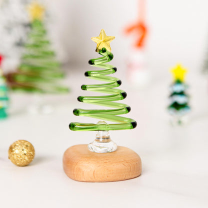 Handmade Stained 2D Flat Glass Christmas Tree–Mini Christmas Tree,Unique Holiday Decor,Christmas Lamp,Personalized Christmas Gift for Kids