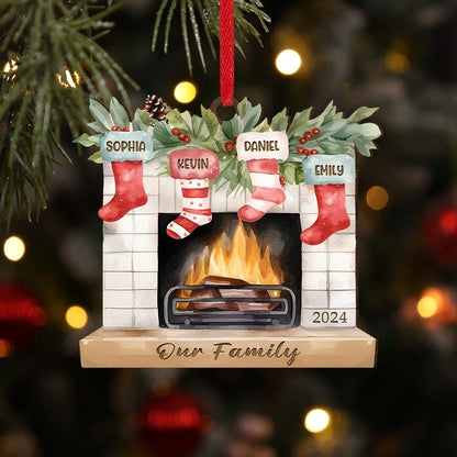 Family Christmas Tree Decor Holiday Keepsake Christmas Decor Custom Christmas Gift Personalized Family Christmas Ornament Holiday Gift