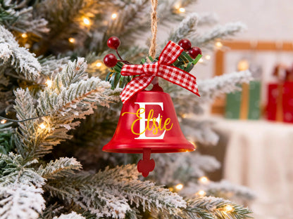 Personalized Christmas Jingle Bell, Custom Christmas Bell, Bell Ornament, Christmas Ornament, Christmas Decor, Christmas Gift, Holiday Decor