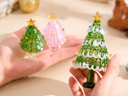 Handmade Stained Glass Christmas Tree, Personalized Glass Christmas Decor, Mini Christmas Tree, Christmas Gift for Mom, Best Friend Gifts