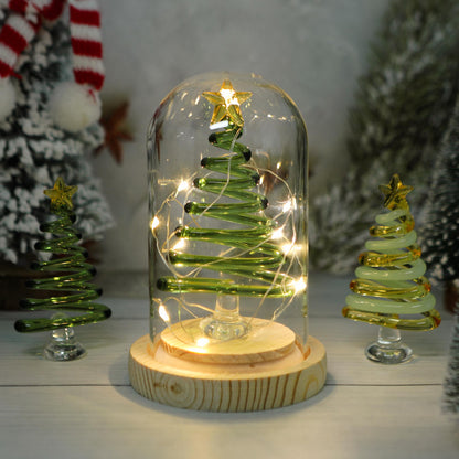 Handmade Stained 2D Flat Glass Christmas Tree–Mini Christmas Tree,Unique Holiday Decor,Christmas Lamp,Personalized Christmas Gift for Kids