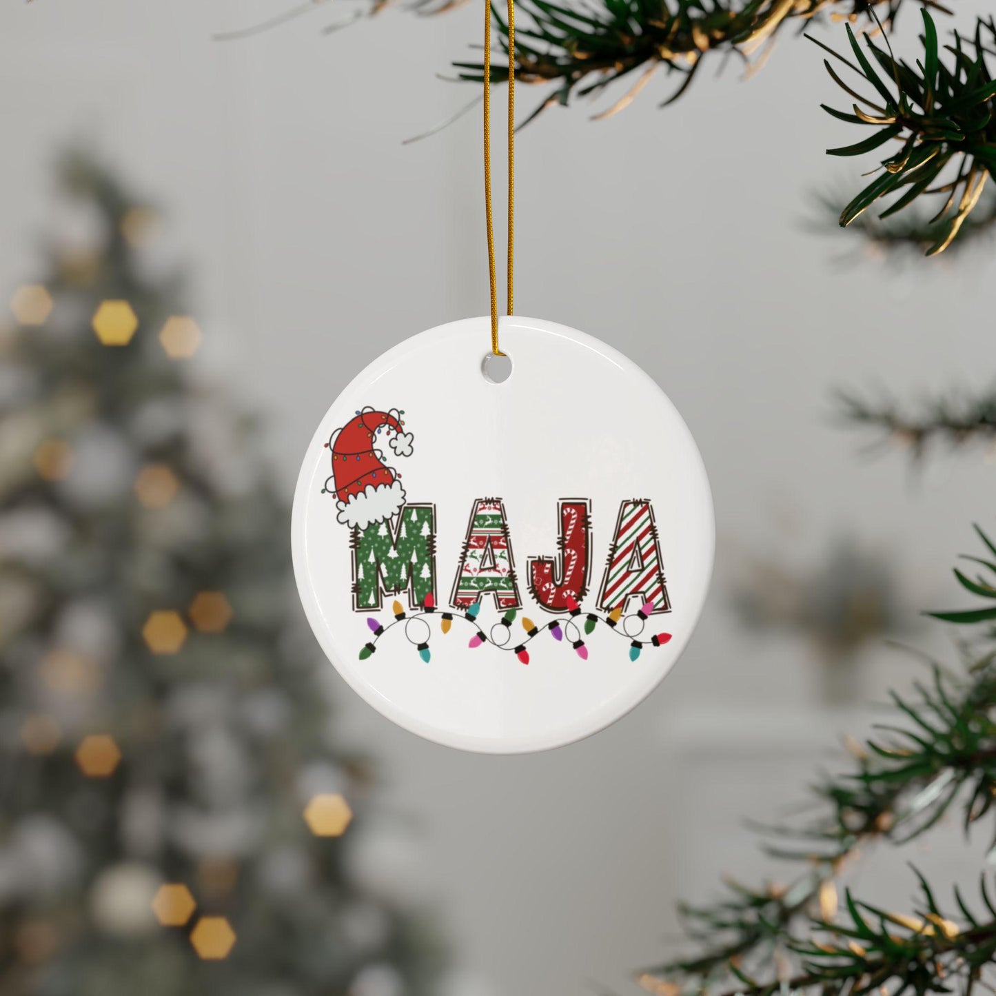 Personalized Name Ornament: Custom Christmas Decor