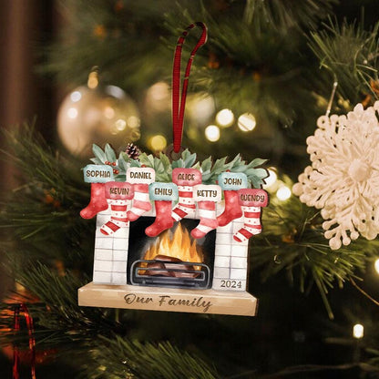 Family Christmas Tree Decor Holiday Keepsake Christmas Decor Custom Christmas Gift Personalized Family Christmas Ornament Holiday Gift
