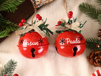 Personalized Christmas Tree Ornament, Custom 2025 Jingle Bell, Christmas Family Ornaments, Holiday Decor Gifts