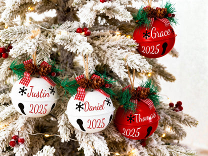 Personalized Christmas Tree Ornament,Custom 2025 Jingle Bell,Christmas tree ornament ,bell ornament custom,Christmas Decor,Christmas Gift
