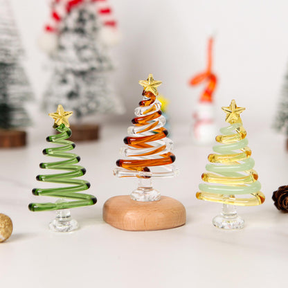 Handmade Stained 2D Flat Glass Christmas Tree–Mini Christmas Tree,Unique Holiday Decor,Christmas Lamp,Personalized Christmas Gift for Kids