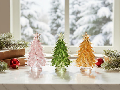 Handmade Stained Glass Christmas Tree,Illuminated Glass Trees,Home Decor, Personalized Gift for her,