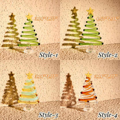 Handmade Stained 2D Flat Glass Christmas Tree–Mini Christmas Tree,Unique Holiday Decor,Christmas Lamp,Personalized Christmas Gift for Kids